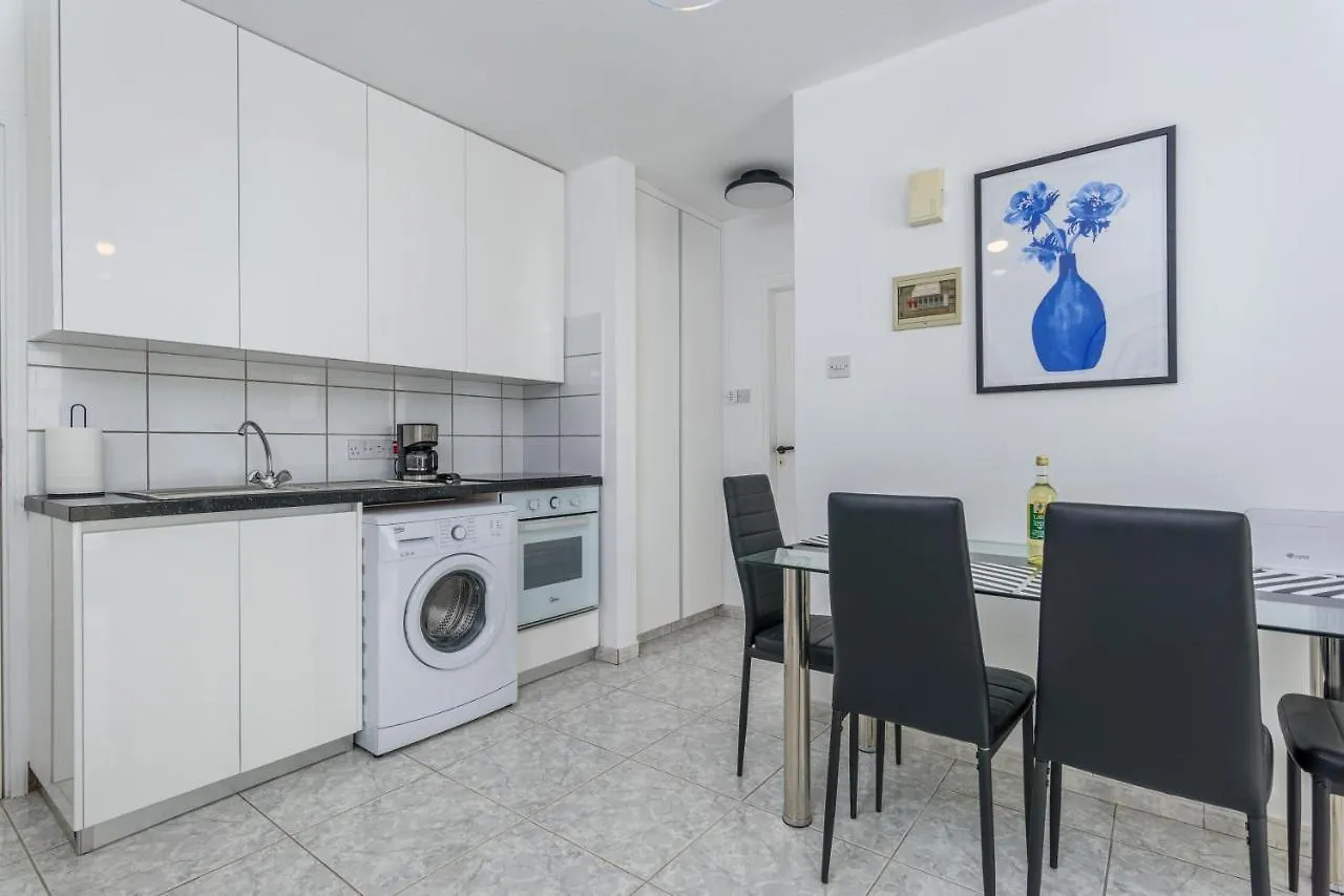 White 1-Bedroom Apartment By Mackenzie Beach Larnaca Cyprus